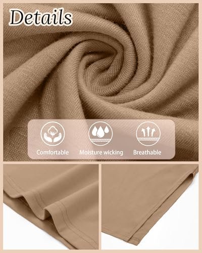 Ficerd 3 Pack Women's Maternity Shirts Half Sleeve Loose Pregnancy Tops Crew Neck Side Split Cotton Pregnant Clothes