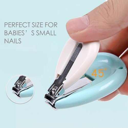 Fold-Up Nail Clippers, Easy-Grip Handle,Infant Nail Trimmer,Safe for All Ages, Nail Clippers for Baby Essential Nail Care