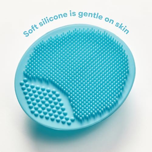Frida Baby DermaFrida The SkinSoother Baby Bath Brush, Cradle Cap Brush for Babies, Baby Essential for Dry Skin, Cradle Cap Treatment and Eczema, 2 Pack