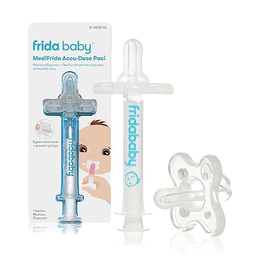 Frida Baby Medicine Pacifier Syringe, Accu-Dose Paci, Medi Frida Dispenser for Mess & Fuss Free Use, Made in USA