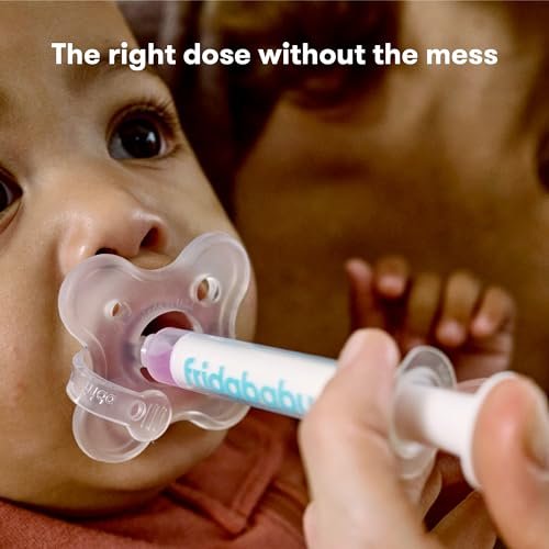 Frida Baby Medicine Pacifier Syringe, Accu-Dose Paci, Medi Frida Dispenser for Mess & Fuss Free Use, Made in USA