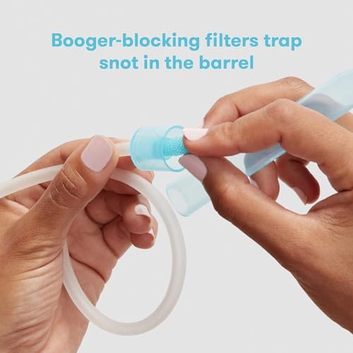 Frida Baby NoseFrida SnotSucker for Baby, Nasal Aspirator for Baby, Nose Sucker Nasal Aspirator for Allergy Relief + Congestion Relief, FSA/HSA Eligible