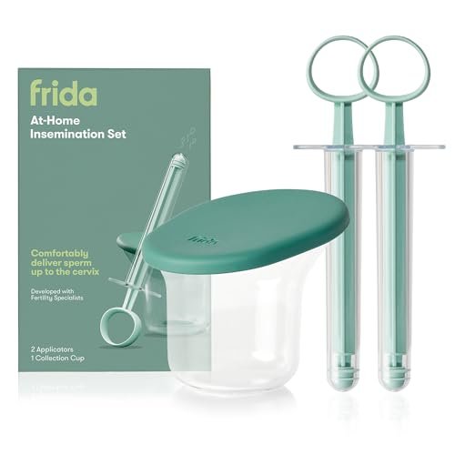 Frida Fertility at-Home Insemination Kit Developed with Specialists for Family Planning and Pregnancy Support, Minimal Sperm Waste, 2 Applicators + Collection Cup, FSA/HSA Eligible