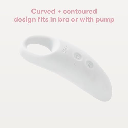 Frida Mom 2-in-1 Lactation Massager, Multiple Modes of Heat + Vibration for Clogged Milk Ducts, Increase Milk Flow, Breast Engorgement - USB Cord Included, White