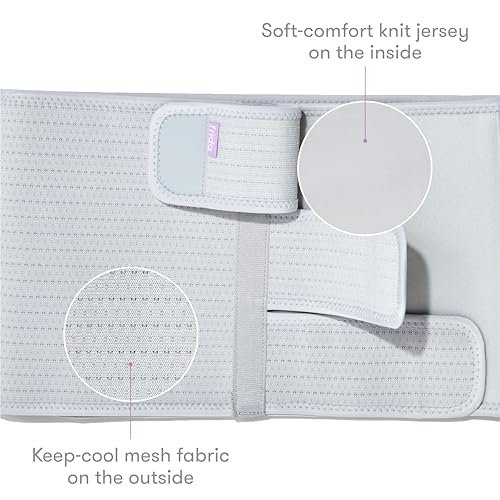 Frida Mom Belly Binder, Postpartum Essentials for Natural and C-Section Recovery, Adjustable Compression Wrap, After Birth Brace, Abdominal Band, 9" High