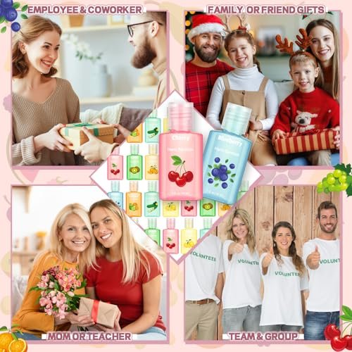 Frienda 24 Pcs Mini Hand Sanitizers Bulk Travel Size Scented Hand Sanitizers 1 Fl oz Lavender Vanilla Assorted Floral Scents for Guest Birthday Baby Shower Bridal Shower Wedding Party Gifts