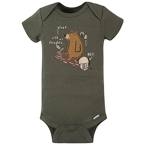 Gerber Baby Boys' 4-Pack Short Sleeve Onesies Bodysuits