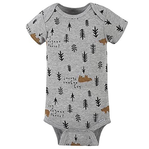 Gerber Baby Boys' 4-Pack Short Sleeve Onesies Bodysuits