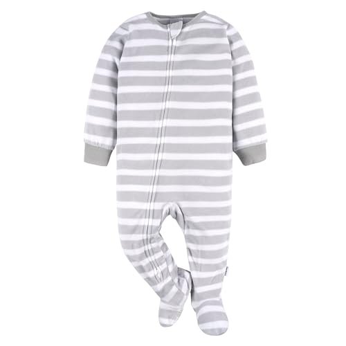 Gerber baby-boys Flame Resistant Fleece Footed Pajamas 3-pack