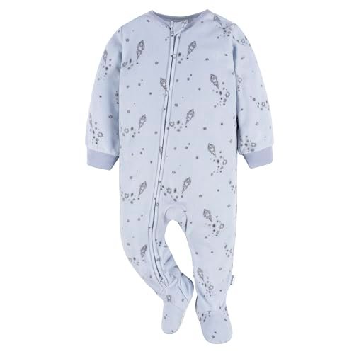 Gerber baby-boys Flame Resistant Fleece Footed Pajamas 3-pack