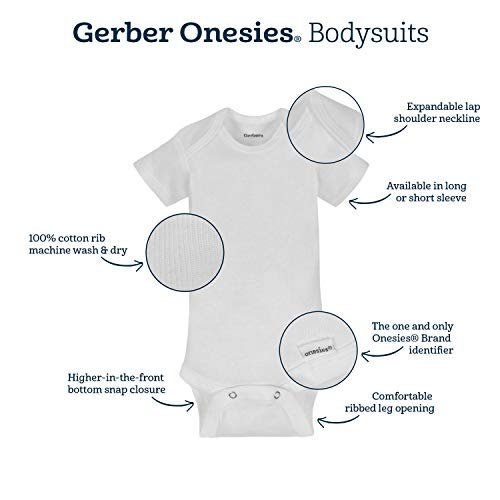 Gerber Baby Girls' 15 Piece Onesies Bodysuit Multi Size Pack