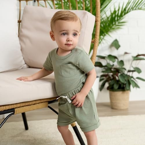 Gerber Unisex Baby Bodysuit and Short Set