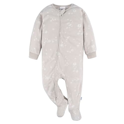 Gerber Unisex Baby Flame Resistant Fleece Footed Pajamas 3-Pack