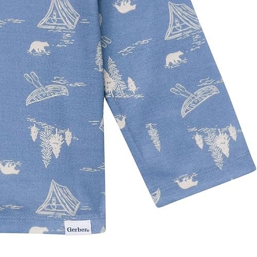 Gerber Unisex Baby Toddler Boy and Girl 2-Piece Coat Style Pajama Pant Set