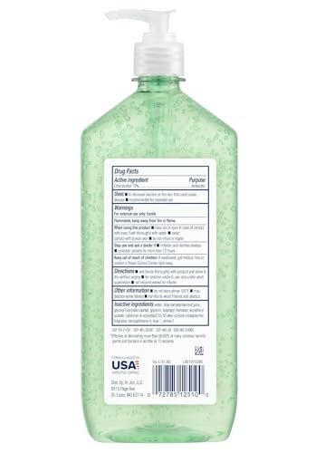 Germ-X Advanced Hand Sanitizer with Aloe and Vitamin E, Non-Drying Moisturizing Gel, Instant and No Rinse Formula, Pump Bottle, 1 Liter