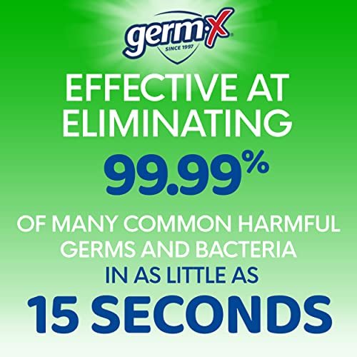 Germ-X Advanced Hand Sanitizer with Aloe and Vitamin E, Non-Drying Moisturizing Gel, Instant and No Rinse Formula, Pump Bottle, 1 Liter