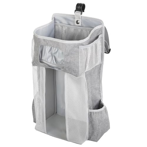 Hanging Diaper Caddy Organizer, Baby Nursery Caddy, Grey