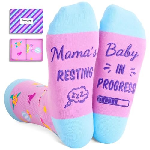 HAPPYPOP Maternity Gifts for New Mom - Pregnancy Socks for Expecting Mothers on Mothers Day
