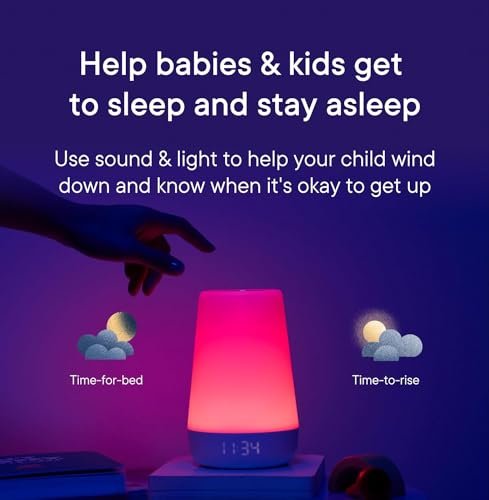 Hatch Rest+ Baby & Kids Sound Machine | 2nd Gen | Child’s Night Light, Alarm Clock, Toddler Sleep Trainer, Time-to-Rise, White Noise, Bedtime Stories, Portable, Backup Battery (with Charging Base)