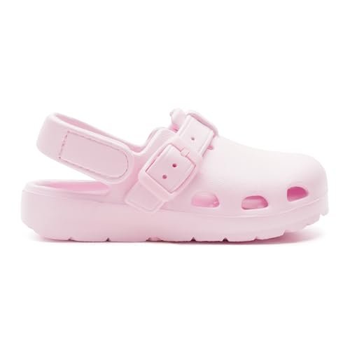 HEVA Kids Clogs Boys Girls Garden Shoes Slip On Slides Lightweight Strap Slippers Adjustable Beach Sandals for Toddler