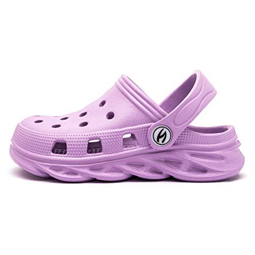 HOBIBEAR Boys and Girls Classic Graphic Garden Clogs Slip on Water Shoes(Toddler/Little Kids/Big Kids)