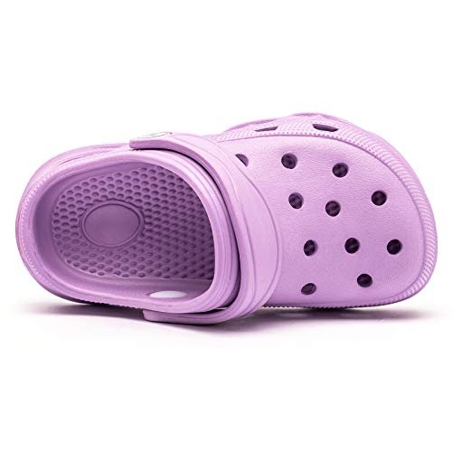 HOBIBEAR Boys and Girls Classic Graphic Garden Clogs Slip on Water Shoes(Toddler/Little Kids/Big Kids)