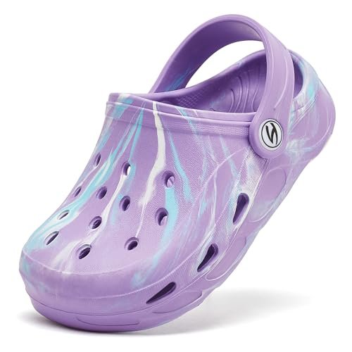 HOBIBEAR Boys Girls Classic Clogs Slip on Garden Shoes Cute Summer Sandals Water Shoes(Toddler/Little Kid)