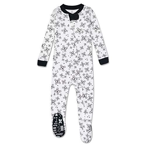 HonestBaby Baby 100% Organic Cotton Celebration Non-Slip Footed One-Piece Zip-Front Pajamas