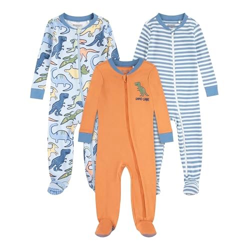 Huggies Unisex Baby 3-pack Footed Coverall Pajamas