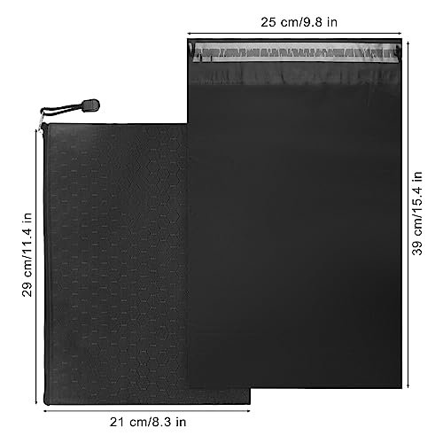 Incontinence Pad Disposal Bags pack of 200,Black Adult Diaper Disposal Bags 9.84 x 13.78inches Opaque Disposable Incontinence Bags for Incontinence Underwear,Adult Diapers(with 2pcs Storage Bag)