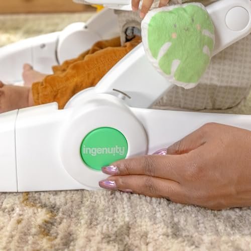 Ingenuity Prop Spot Learn-to-Sit Floor Seat for Baby, Removable Tray, 2 Linkable Toys, Tummy Time Mat, Unisex, for Ages 4-12 Months - Loni