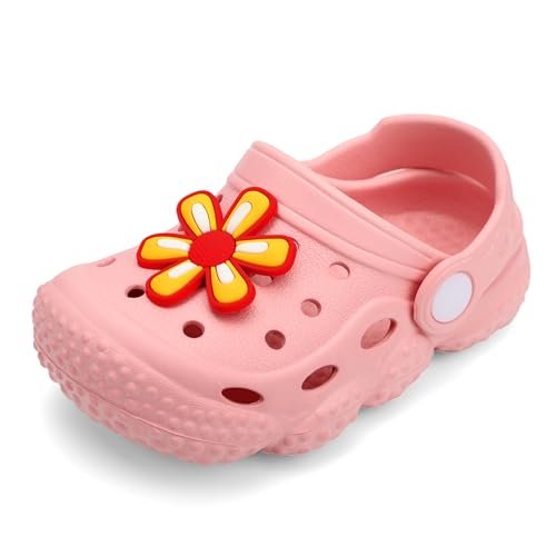 INMINPIN Baby Clogs Garden Shoes Newborn Infant Lightweight Breathable Beach Pool Sandals Non-Slip Baby Boys Girls Water Shower Summer Shoes Splay Naturally