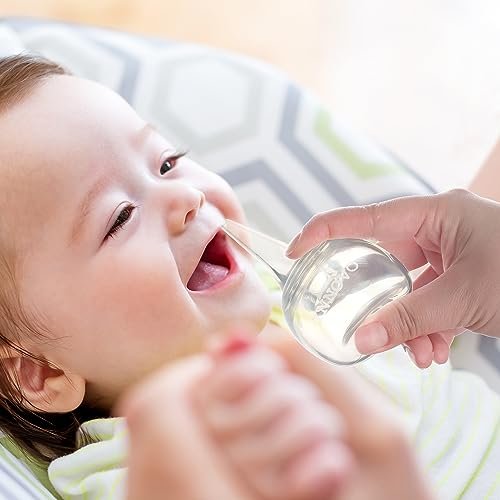 Innovo FSA/HSA Eligible Hospital Grade Silicone Twister Bulb Baby Ear Syringe and Nasal Aspirator, Sucks Snot and Mucus, Cleanable and Reusable, Clear