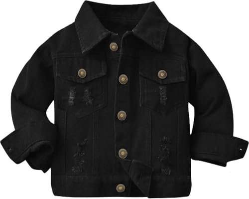 Joe Wenko Classic Kids Toddler Baby Boys & Girls Casual Outwear Denim Jacket