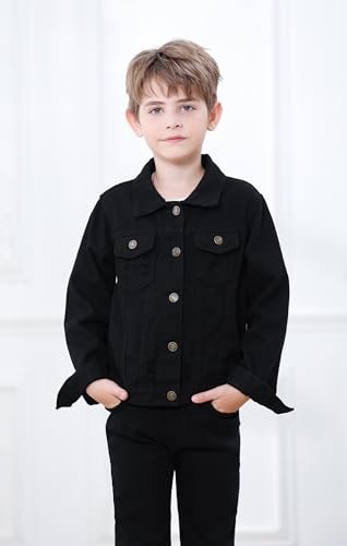 Joe Wenko Classic Kids Toddler Baby Boys & Girls Casual Outwear Denim Jacket