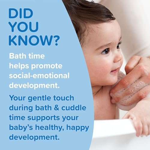 Johnson's Baby Bubble Bath for Gentle Baby Skin Care, Paraben-Free, Pediatrician-Tested, Hypoallergenic, Tear-Free, Dye-Phthalate & Sulfate-Free, 13.6 Fl Oz