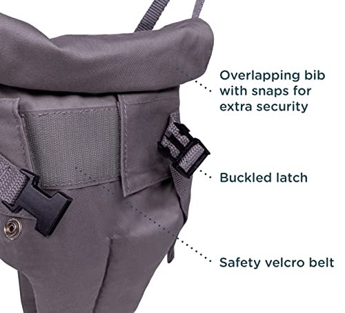 Jolly Jumper Elite Grey Saddle- The Original Jolly Jumper with Super Stand and Premium Spring. an Alternative to Baby Bouncers, Doorway Jumpers and Activity Centers That Your Baby Will Love.