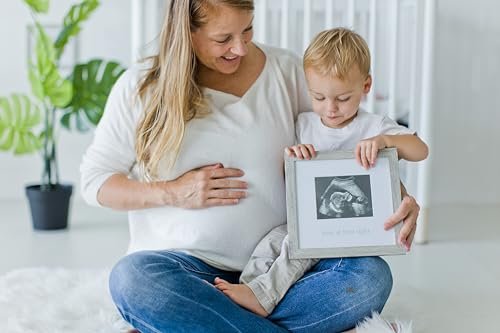 Kate & Milo Rustic Sonogram Picture Frame, Love at First Sight Gender-Neutral Baby Keepsake, Ultrasound Picture Frame, Modern Nursery Décor