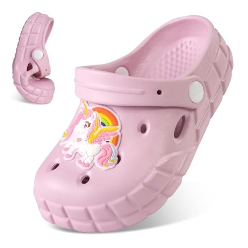 Kids Clogs for Boys Girls Lightweight Slip-On Sandals Water Shoes Beach Pool Slippers for Toddler/Little Kid