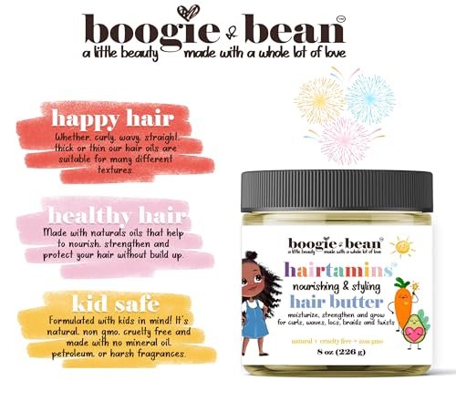 Kids Moisturizing Hair Butter for Hair Growth; Natural Hair Products for Black Kids; Infants Curly Hair, Twists and Braids Oil