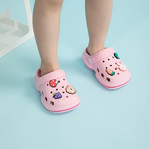 KIDSUN Toddler Kids Boys Girls Cute Garden Clogs Water Sandals Slip On Shoes Slipper Slides Lightweight Outdoor Summer Infant Children Beach Pool Play Shoes (Baby/Toddler Kids)