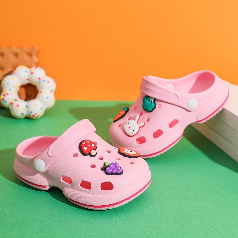 KIDSUN Toddler Kids Boys Girls Cute Garden Clogs Water Sandals Slip On Shoes Slipper Slides Lightweight Outdoor Summer Infant Children Beach Pool Play Shoes (Baby/Toddler Kids)