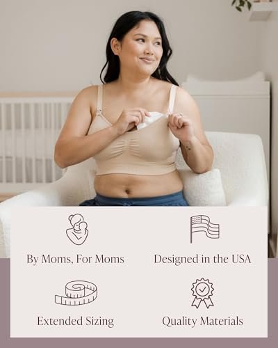 Kindred Bravely Organic Reusable Nursing Pads, Washable, for Breastfeeding & Leaking with Carry Bag, 10 Pack (Twilight)