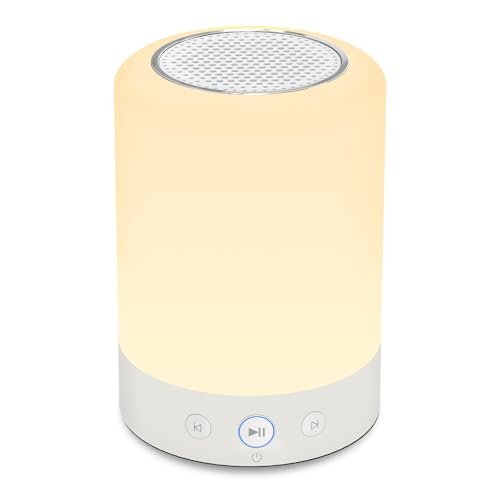 Kipcush Night Light White Noise Sound Machine, 20 Soothing Sleep Sounds. Portable Design for Bedroom, Office, Nursery, Travel, Up to 8 Hours Battery Life, Timer