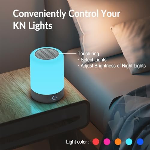 Kipcush Night Light White Noise Sound Machine, 20 Soothing Sleep Sounds. Portable Design for Bedroom, Office, Nursery, Travel, Up to 8 Hours Battery Life, Timer