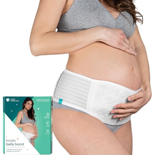 Koala Babycare Maternity Belly Bands for Pregnant Women One Size Fits All - Pregnancy Belly Band for Abdomen, Pelvic Pain, Waist and Back Support - Maternity Belt for all Stages of Pregnancy