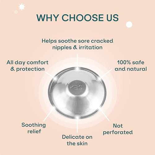 Koala Babycare The Original Silver Nursing Cups - Nipple Shields for Breastfeeding Newborn - Breastfeeding Essentials - Protect and Soothe - Tri-Laminate Silver - Standard Size