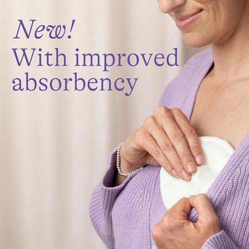 Lansinoh Washable Nursing Pads, Made with Organic Bamboo Viscose, Reusable Breast Pads for Breastfeeding with Wash Bag, Breastfeeding Essentials, 10 Count