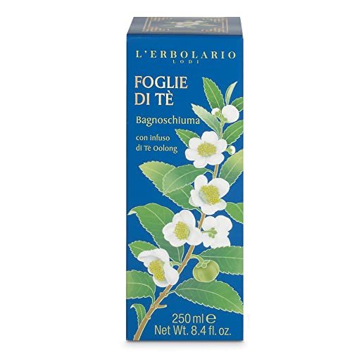 L'Erbolario Tea Leaves Face And Hand Cleansing Gel - With Oolong Tea Infusion - Floral Scent - Has A Distinctive Mild And Delicate Aroma - Leaving The Skin Feeling Soft And Silky - 8.5 Oz Body Wash