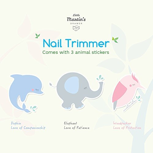 Little Martin’s Drawer Baby Nail Trimmer File with Light - Safe Electric Nail Clippers Kit for Newborn Infant Toddler Kids Toes and Fingernails - Care, Polish and Trim - Battery Operated (AA)